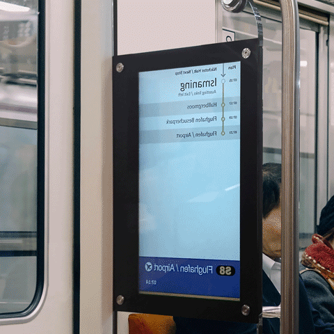 Wabtec轨道交通乘客信息和视频安全智能显示器
